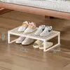 Sapateira de dormitório, prateleira de armazenamento de sapatos sob a cama, pequena prateleira de armazenamento multicamadas para estudantes, armário de sapatos simples