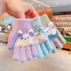 Luvas de Inverno Infantis Fofas de Desenho Animado Tricotadas de Cinco Dedos para Meninos e Meninas Luvas de Lã Quentes e à Prova de Frio com Dedos Divididos Modernas
