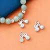 Plata de Ley S925 Sólida Estilo Chino Nuevo Estilo Chino Bolsa de Dinero Colgante de Loto DIY Pulsera de Cristal Pulsera