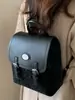 Otoño 2025 Nuevo Estilo Coreano Bolso de Mujer Color Sólido Mochila para Niñas Moda Bien Desarrollada Casual Casual Color de Contraste Bolso Pequeño