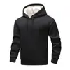 Sudadera con capucha de talla europea para comercio exterior para hombre, color liso, versión pública, holgada, casual, chaqueta deportiva, forro polar, engrosada, para pareja, top