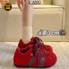 Zapatos de Entrenamiento Alemanes de Cuero Genuino con Suela Gruesa y Cordones Zapatos para Mujer 2026 Otoño Invierno Nuevos Zapatos de Pan con Forro de Terciopelo Zapatos de Algodón Zapatos Deportivos Casuales