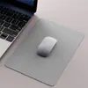 Mouse Pad de Couro Tamanho Pequeno Cor Sólida Simples Tapete para Mesa de Laptop Estampa de Couro para Jogos Antiderrapante