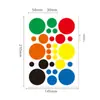 Pegatinas de Puntos de Colores para Jardín de Infancia para Decoración, Marcadores Creativos DIY, Pegatinas Redondas, Etiquetas Autoadhesivas, Pegatinas Redondas Hechas a Mano