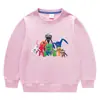 Suéter de cuello redondo de manga larga para niños y niñas, ropa de estilo coreano con dibujos animados de primavera y otoño de 2023, de algodón, para bebés, pequeños y medianos.