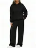 2026 Comercio exterior europeo y americano otoño e invierno nuevo Amazon traje deportivo casual con capucha de dos piezas para hombre y mujer con pantalones largos