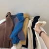 Suéter Suave Ceroso para Niños y Niñas Suéter de Cuello Alto Grueso de Moda Tejido para Niños Estilo Coreano Estilo Occidental Cálido Suéter Base Otoño e Invierno