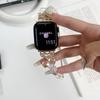 Correa de Pulsera Transparente de Perlas Adecuada para Applewatch iWatch Décima Segunda Generación 11/10