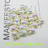 Pulsera de cuentas de mariposa de dos colores con dibujos animados, bañada en acrílico UV, con diseño directo de fábrica, ideal para hacer tú mismo, con dulces y accesorios de amor.