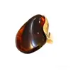 Anillo Ovalado Abierto de Resina Transfronterizo Europeo y Americano para Mujer, Anillo de Dedo Índice de Gama Alta de Nicho, Accesorio Versátil de Moda Personalizado