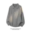 Otoño 2026 Estilo Nuevo Estilo Hong Kong Base Blanca Talla Grande Suéter de Punto con Cuello M-3X JM261273-P46