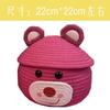 Cesta de almacenamiento Bolsa de almacenamiento Oso Berry Caja de almacenamiento para el hogar Ropa Bocadillo Hilo de algodón Cesta de lavandería Caja de almacenamiento de felpa de dibujos animados