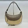 Bolso Nuevo de Rafia Tejida de Verano Bolso Doble Costura de Piel de Vaca Cuero Genuino Bolso para Mujer Moda para Ir al Trabajo Versátil Bolso de Hombro