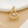 Colgante Venta Caliente Transfronteriza Alas de Ángel Inteligentes Accesorios de Joyería DIY Moda Versátil de Bajo Lujo Accesorios con Galvanizado de Oro Real