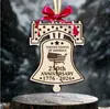 Pendente Decorativo de Madeira Patriotismo Americano Commemorativo do 250º Aniversário Novo Modelo Transfronteiriço