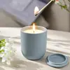 Frasco de Cerámica Mate de Cinco Colores Morandi para Cera Aromática Ambiente Nórdico Suave para el Hogar Taza de Cera de Alta Calidad