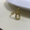 Anillo caibao retro europeo y americano de circón para mujer, apertura ajustable, nicho, alta gama, lujo ligero, comodín, venta al por mayor, joyería nueva