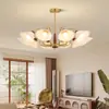 Lámpara de araña vintage para sala de estar estilo francés, Lámpara de lujo ligero para dormitorio, Minimalista moderno para comedor, Iluminación retro japonesa estilo Wabi-Sabi para casa de huéspedes