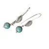 Brincos Gancho Prata 925 Retro Folha Jade Luxo Acessível Estilo Nacional Novo Chinoiserie Versátil Elegante