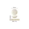 Conjunto de Tigela e Prato Estilo Creme Nórdico para Uso Doméstico, Conjunto de Tigela e Hashi de Alta Qualidade e Simples, Louça de Cerâmica para Mudar para uma Nova Casa