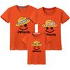 Año Nuevo verano nuevo AMOR autoproducido algodón fino ropa para padres e hijos ropa de clase LOGO ropa para niños manga corta cuello redondo camiseta al por mayor