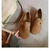 Zapatos de Piel de Oveja Versión Piel Genuina sin Cordones de Cobertura Total con Correa en el Talón, Zapatos Perezosos, Zapatos para Mujer Estilo Birkenstock con Punta Amplia