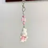 Cadena de Teléfono de Conejo Miffy Flocado Lindo Colgante Dulce Encanto Pequeño Flocado Regalo para Mejor Amiga Lindo Artículo Pequeño