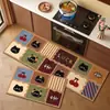 Alfombra de Cocina para Gatos Dopamina, Absorbente de Agua y Aceite, Fácil de Limpiar, Juego de Dos Alfombras de Cocina Largas, Felpudo Antideslizante