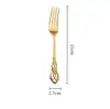 Cross304 Acero Inoxidable Hueco Grabado Cubiertos Cuchillo Tenedor Cuchara de la Corte Real Set Estilo Europeo Cuchillo para Bistec Tenedor Cuchara de Postre