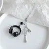 Llavero Creativo Nuevo Elemento Musical Auricular Estéreo Ins Estilo Dulce y Fresco Colgante Personalizado para Estudiante Colgante para Mochila Escolar