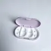 Exclusivo para Estojo de Armazenamento de Fone de Ouvido Oval Transfronteiriço com Encaixe Interno de Silicone e Cordão Anti-perda Portátil Multicor Proteção para Fones de Ouvido