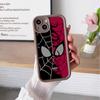 Nueva Funda de Teléfono Trendy Cool Red de Araña Spider-Man Pareja Iphone17Pm Funda Protectora Anti-Caída de Cobertura Total Venta al por Mayor Personalización