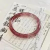 Novo Estilo Chinês Pulseira de Cristal Imitação Morango Tecida à Mão Cristal Rosa Fechadura da Paz Borboleta Pulseira Suzuki Doce Moda