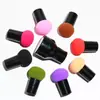 Set de Esponjas para Maquillaje Cabeza Redonda Cabeza de Champiñón Rubor Sombra de Ojos Huevo de Maquillaje Herramienta de Maquillaje Esponja que No Se Pega al Polvo Huevo de Belleza