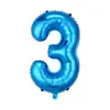 Globos Digitales de 32 pulgadas Empacados Individualmente, Decoraciones de Cumpleaños Versión Americana, Globos Decorativos Flotantes de Papel de Aluminio con Helio
