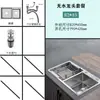 Juego de fregadero simple o doble engrosado de grado alimenticio para uso doméstico, lavabo para lavar verduras, fregadero para lavar platos, acero inoxidable de cocina con acabado cepillado a mano