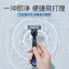 Navaja de Acero Inoxidable de 6 Hojas para Hombre, Navaja Manual para Afeitar, Cuchillas Suecas, Paquete de 2