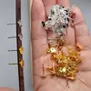 Pendientes de Perla Hechos a Mano Base Plana Cobre Puro Color 18K Galvanizado Conservante de Color Accesorios de Joyería DIY Material Antiperdida Pasadores de Oreja de Base Plana