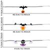 Adornos de Halloween Festival de Fantasmas Decoración de Fiesta Infantil Cadena para el Cuello Ajustable Murciélago de Fieltro Cara de Fantasma Calavera Accesorio de Collar