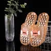 Zapatillas de Cristal para Mujer Antideslizantes de Princesa Transparentes de Fondo Plano para Baño Ducha Hogar Suela Gruesa Sandalias de Playa para Exteriores