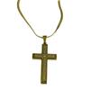 Amazon Explosiones Presenta Collar con Colgante de Cruz de Acero Inoxidable Transfronterizo Dorado Europeo y Americano de Venta Caliente para Hombre Comercio Exterior