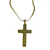 Colgante de Cruz de Acero Inoxidable Destacado de Amazon Estilo Europeo y Americano Dorado Transfronterizo para Hombres