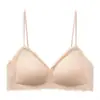 Sujetador de verano fino y transpirable para mujer con aroma a camelia, sin costuras, para bustos pequeños, con soporte lateral y tirantes finos para una espalda bonita