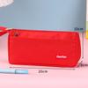 Bolsa para lápices con logo impreso personalizado Premios para escuela primaria Simple Gran capacidad Portátil Lona Bolsa para lápices Productos promocionales personalizados