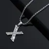 Moda Europea y Americana Elegante Hip-Hop Collar con Colgante Forma de 26 Letras Inglesas, Adecuado para Hombres y Mujeres para Usar y Regalar