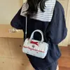 Bolso de Hombro para Mujer 2025, Nuevo Estilo Girly de Diseño de Nicho, Bolso de Mano de Moda con Lazo, Bolso de Hombro Único