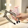 Diadema de moda con corona alta, estilo vintage, adecuada para lavarse la cara, accesorio para el cabello, versátil para el uso diario, diadema de tela para mujer