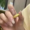 Livro Vermelho Explosivo Espiga de Trigo Antiga Anel de Diamante Moda Luxo Leve Anel de Diamante Mosan Novo Anel Dourado Noblet Chinês