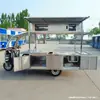 Barraca de churrasqueira elétrica móvel de três rodas barraca de lanches elétricos pratos refogados ponto turístico feira noturna fábrica de frituras barraca de veículo queimando