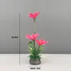 Decoración de Plato de Sashimi, Guarnición de Plato Frío para Catering de Hotel, Decoraciones de Flores y Hierbas de Plástico para Platos, Adornos Pequeños, Flor de Ciruelo de Invierno